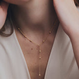 Collier cravate fin Golda