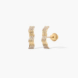 Mono boucles d'oreilles Talya large