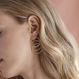 Boucles d'oreilles Ava grandes serties