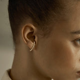 Mono boucles d'oreilles Vida serties