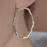 Boucles d'oreilles Talya grandes serties