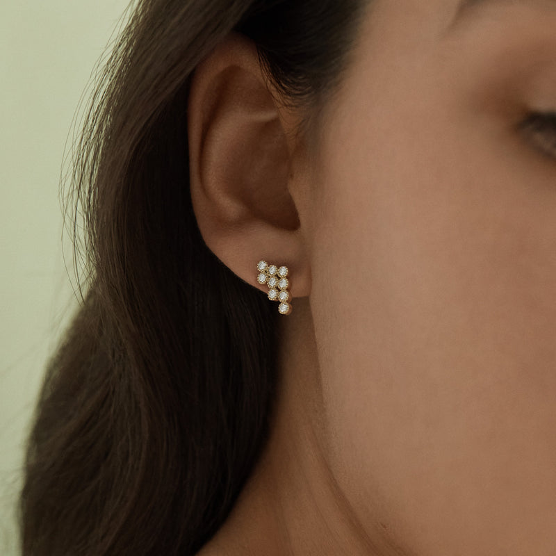 Boucles d'oreilles Alma cascade